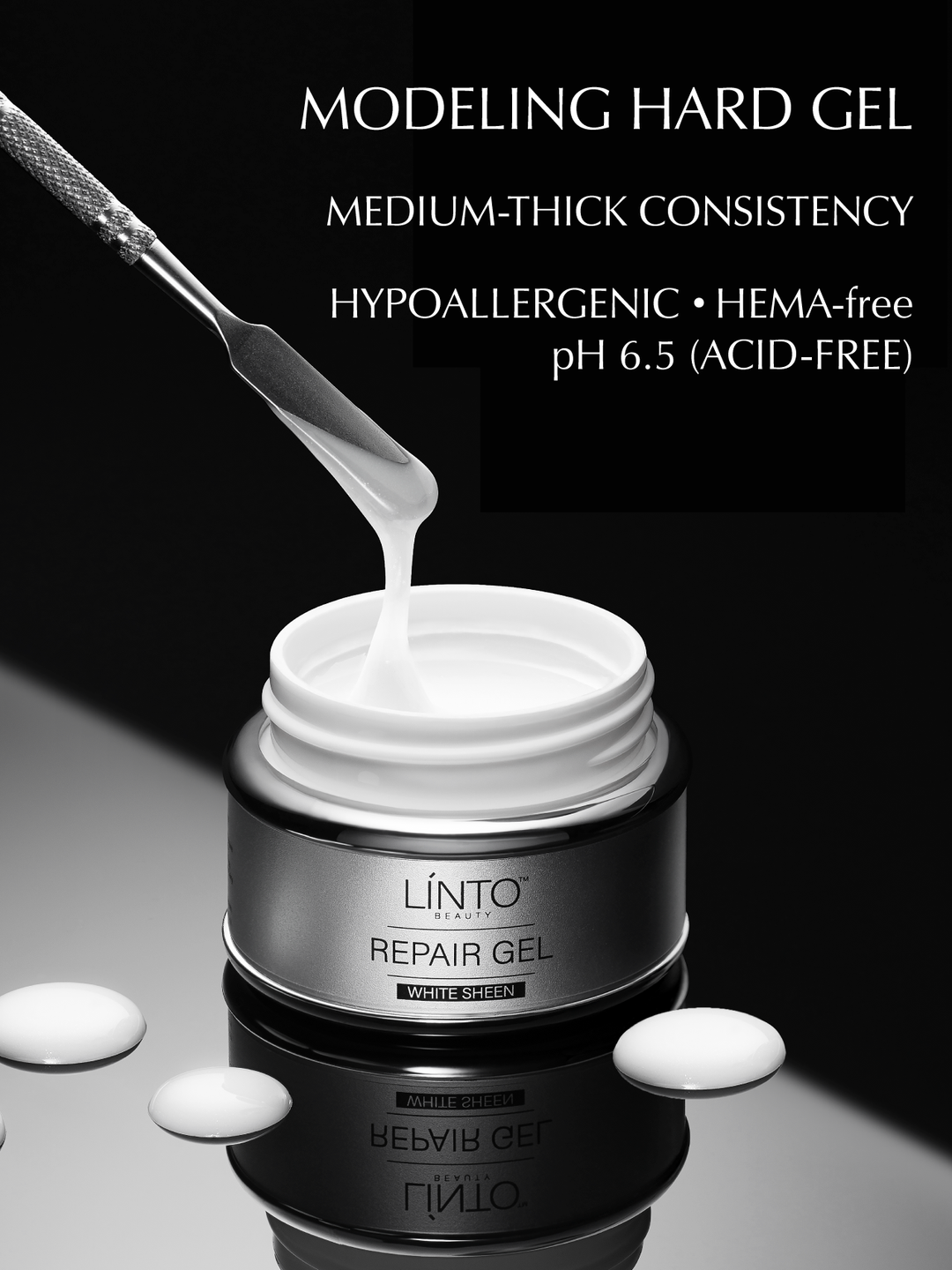 Gel dur blanc brillant 15 ml / 0,5 fl oz